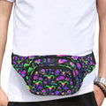 Ultimate Festival Fanny Pack Psychedelic Blacklight Glow Waist Travel Sling Bag for Men Women Unisex