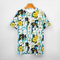 Men's Acid Wave Fitted Rave Shirt Super Soft Breathable Sweat-Proof Odor-Resistant Music Festival Tee