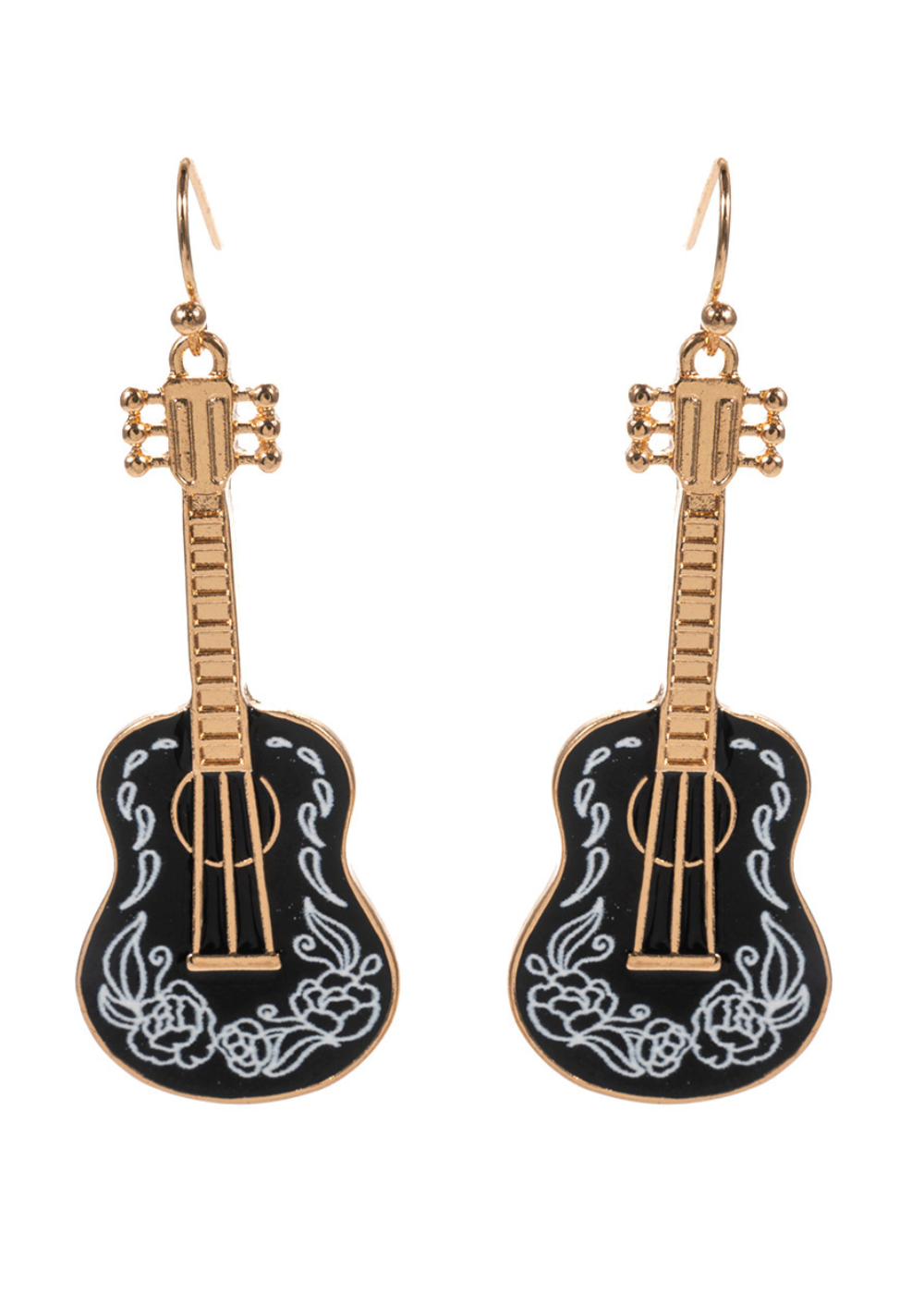 Black Acoustic Guitar Earrings Acoustic