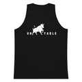 Green tank top with a bull graphic and 'UNBULLYABLE' text on a white background