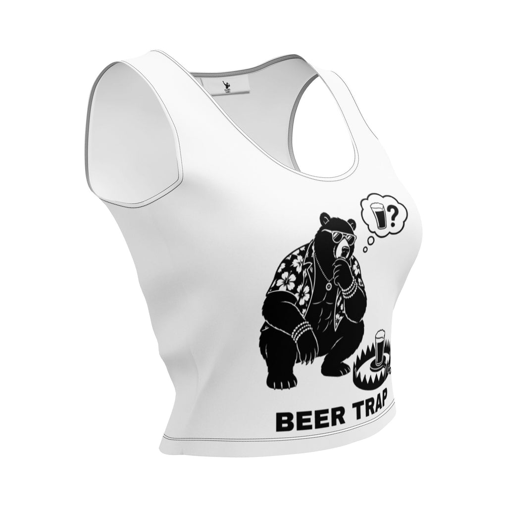 Caught in a Beer Trap Crop Top