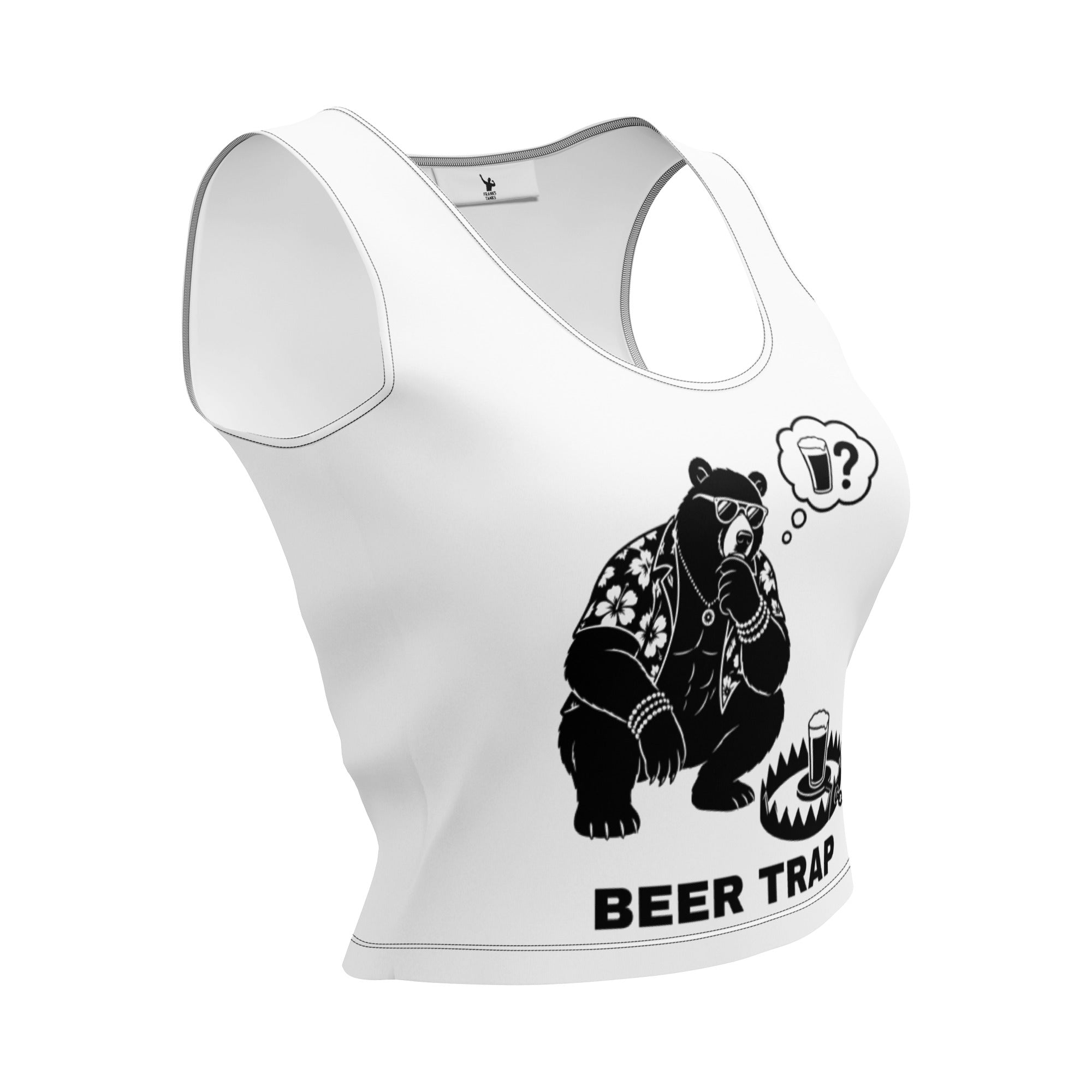 Caught in a Beer Trap Crop Top