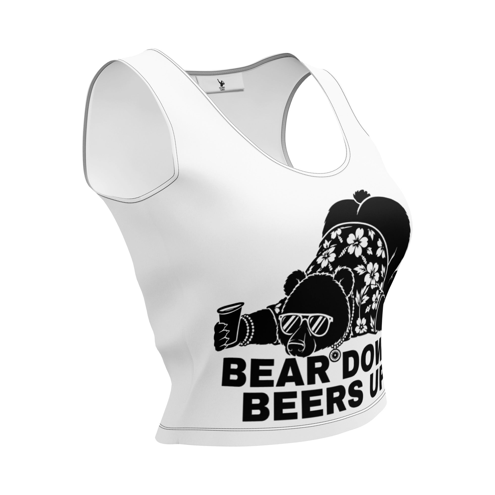 Bear Down Beers Up Crop Top