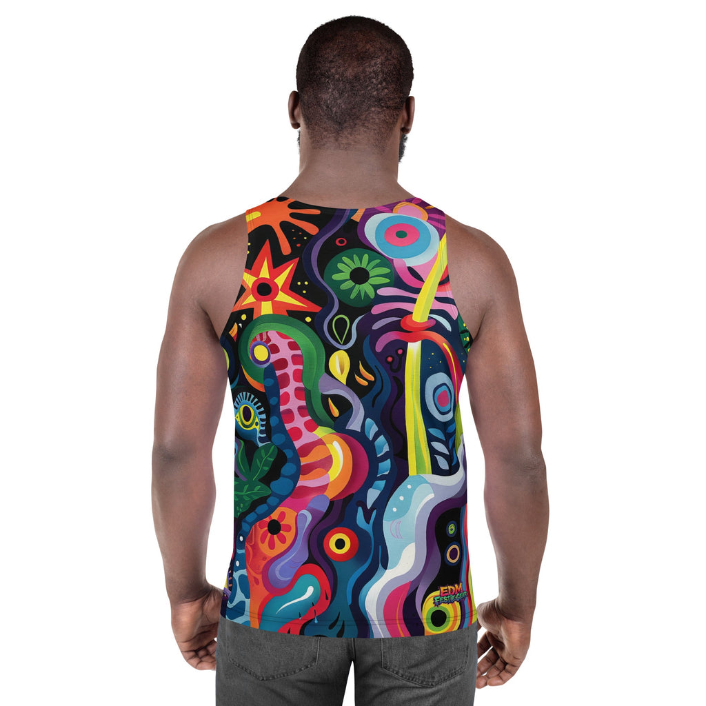 Kaleido Tribe Tank Top For EDM Rave Festival Outfit Clothing
