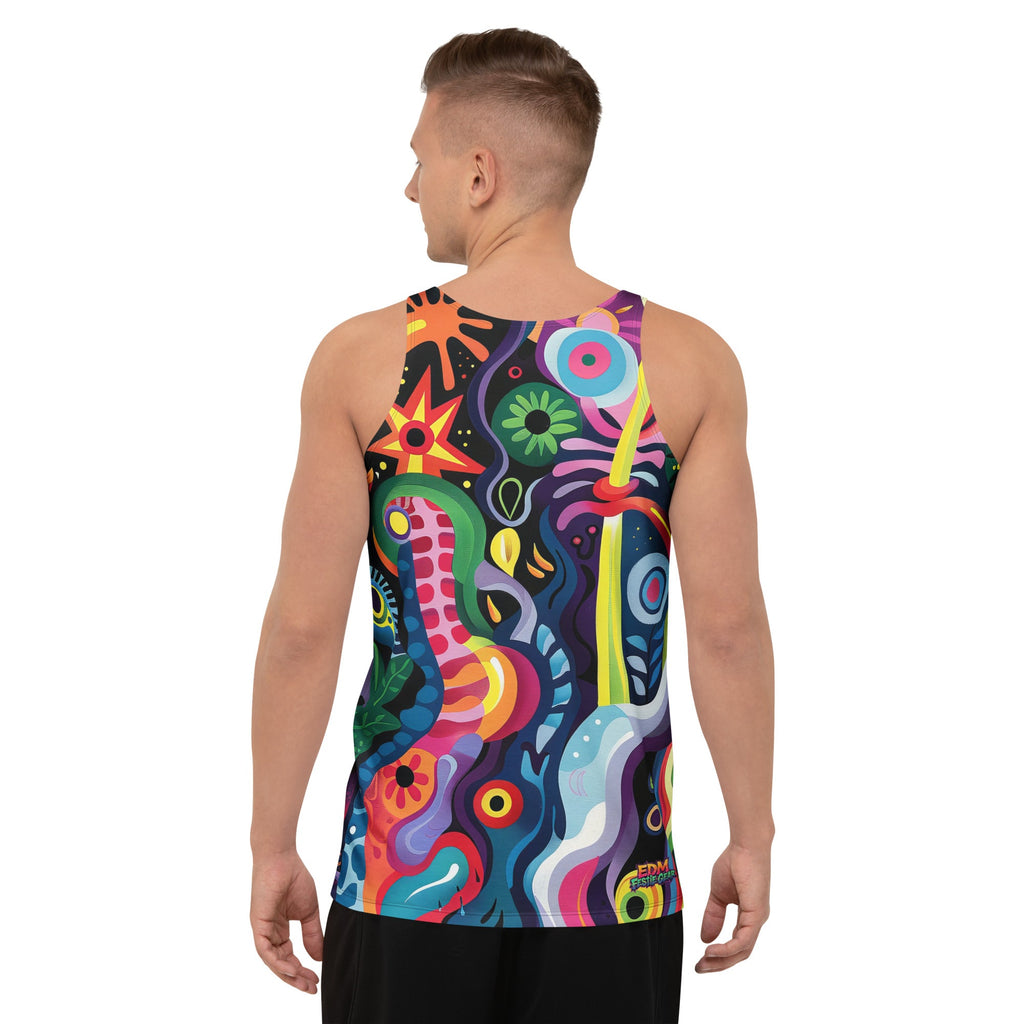 Kaleido Tribe Tank Top For EDM Rave Festival Outfit Clothing