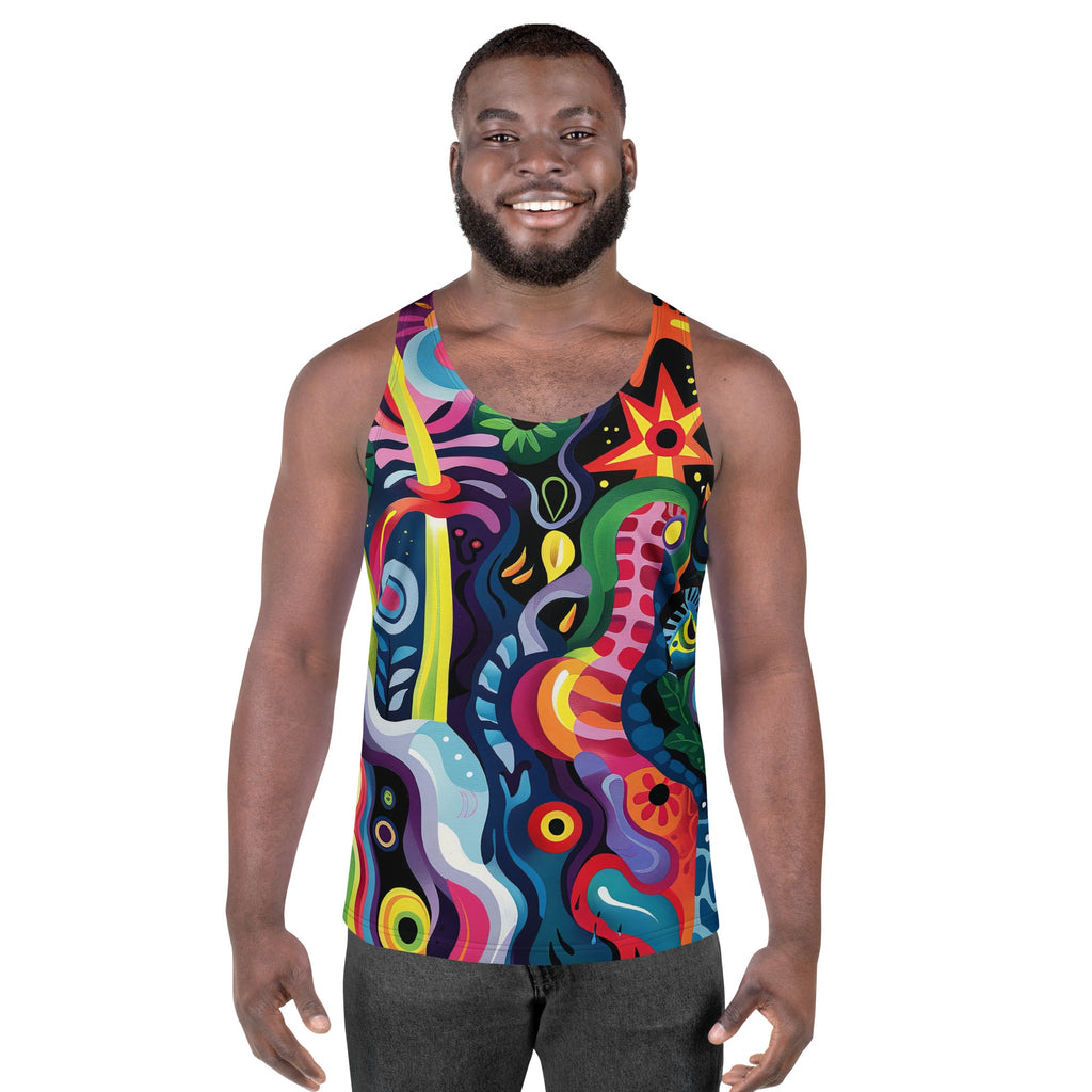 Kaleido Tribe Tank Top For EDM Rave Festival Outfit Clothing