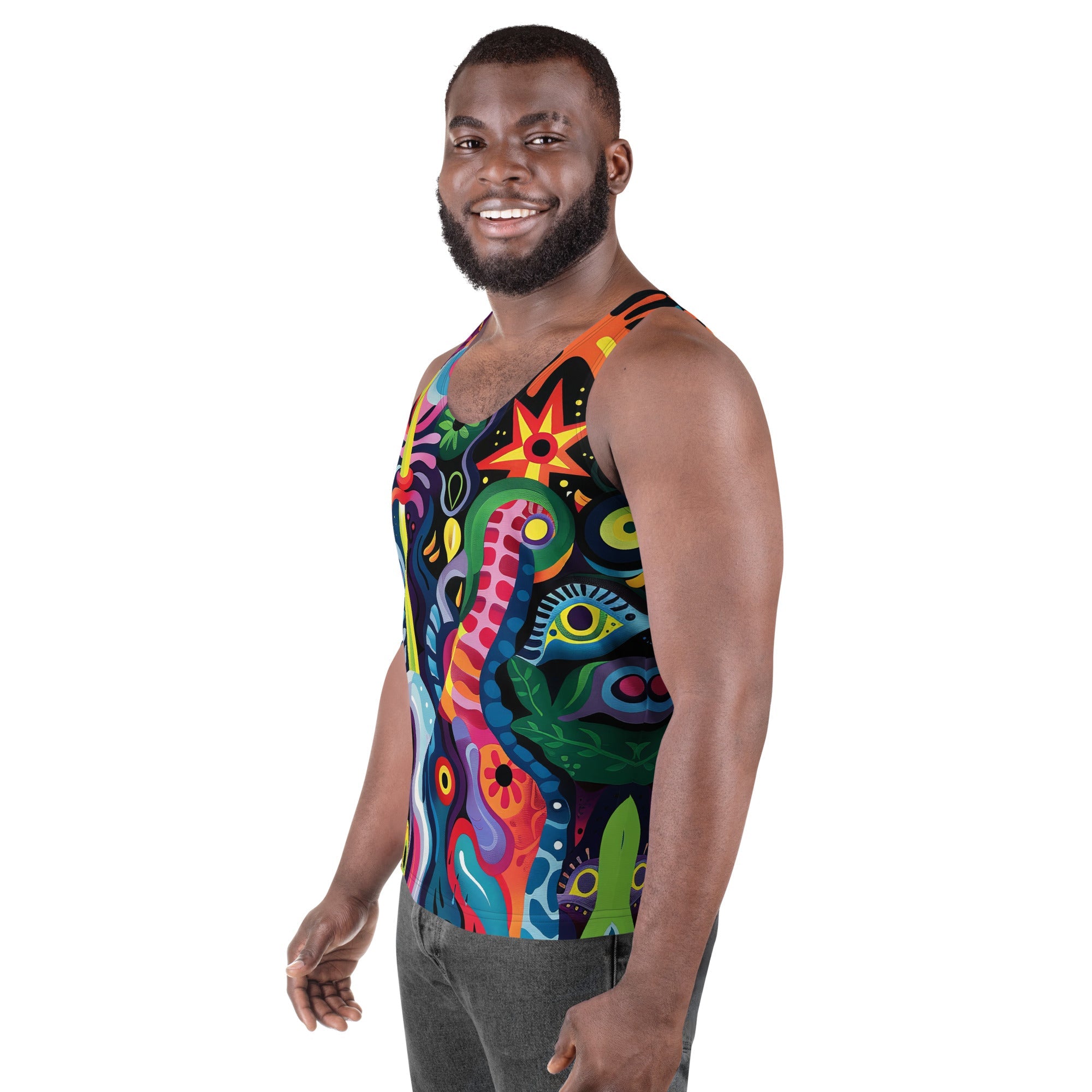 Kaleido Tribe Tank Top For EDM Rave Festival Outfit Clothing