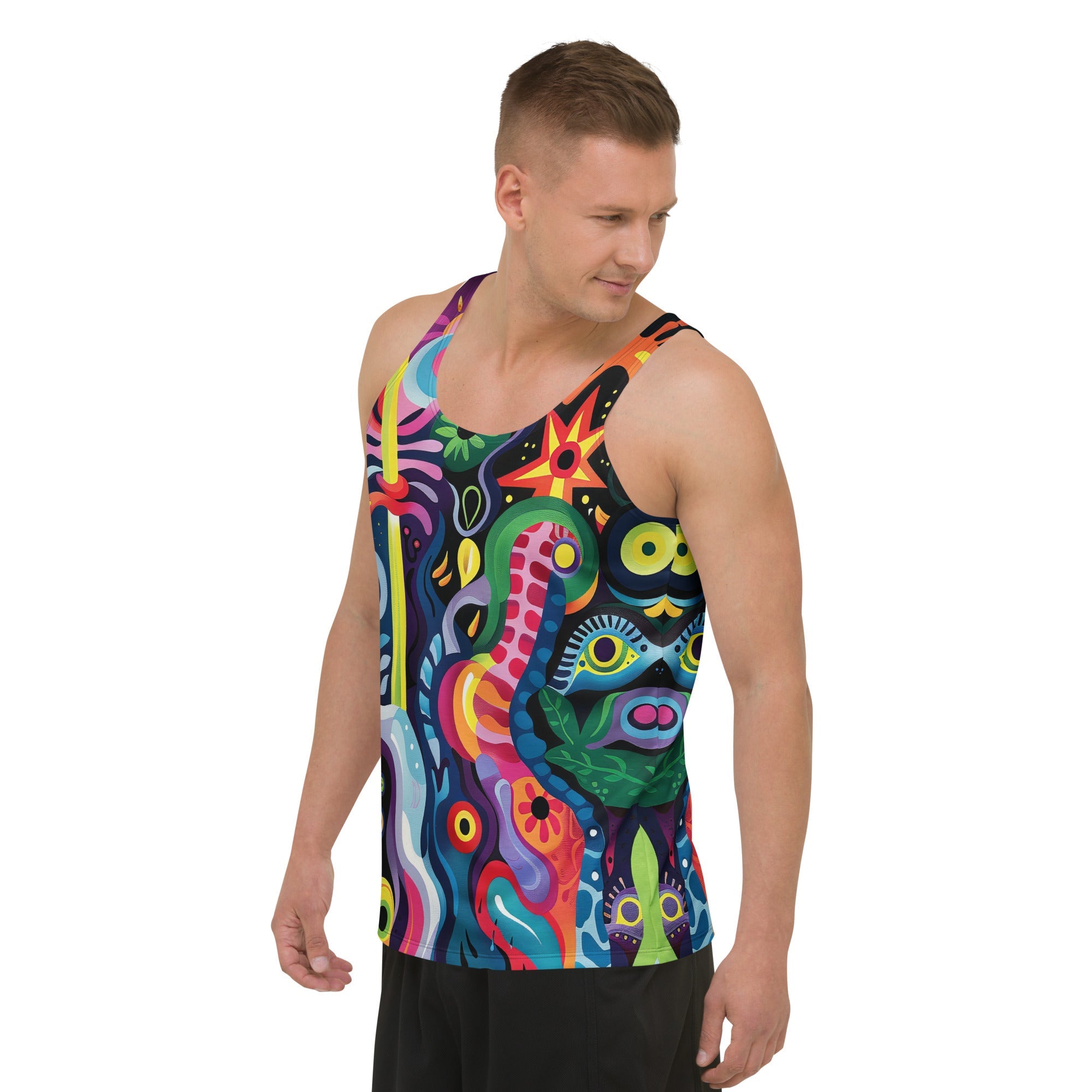 Kaleido Tribe Tank Top For EDM Rave Festival Outfit Clothing