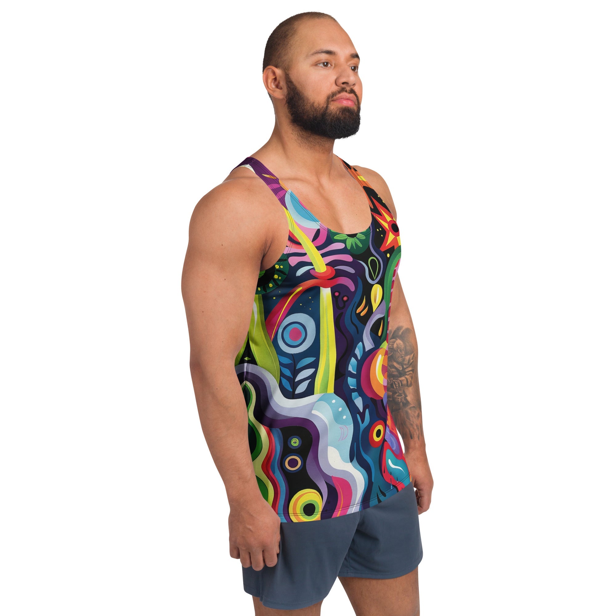 Kaleido Tribe Tank Top For EDM Rave Festival Outfit Clothing