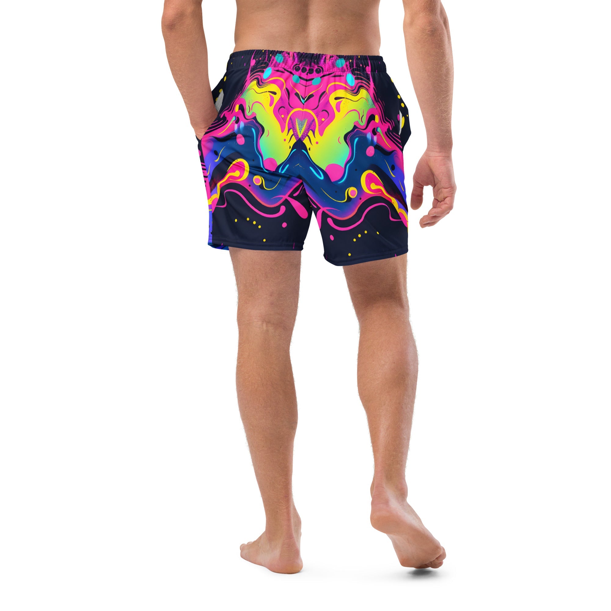 Galaxy Trip Swim Trunks For EDM Rave Festival Outfit Clothing