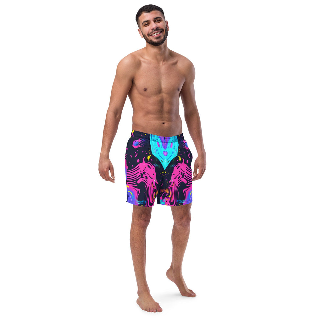 Galaxy Trip Swim Trunks For EDM Rave Festival Outfit Clothing