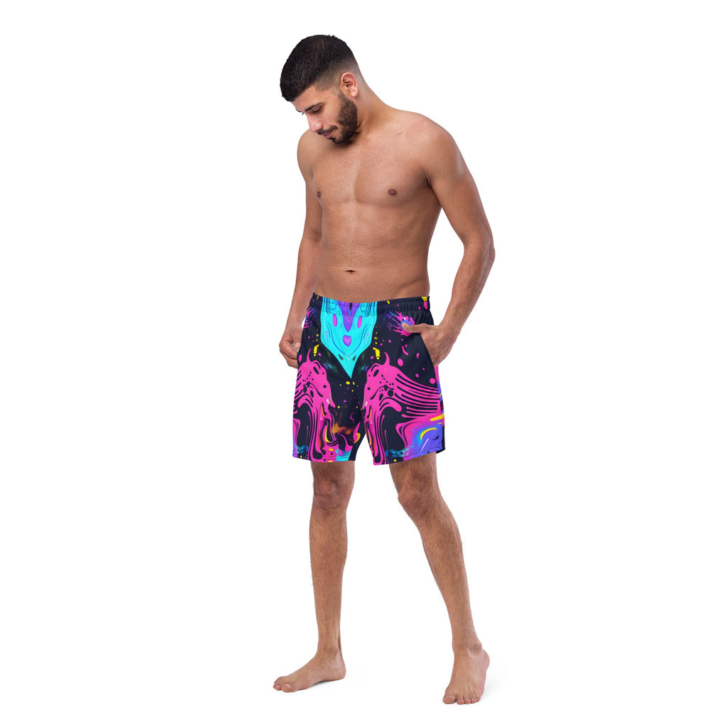 Galaxy Trip Swim Trunks For EDM Rave Festival Outfit Clothing
