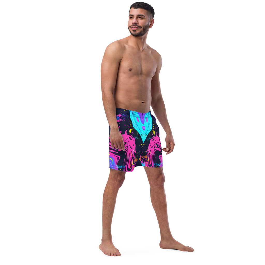 Galaxy Trip Swim Trunks For EDM Rave Festival Outfit Clothing