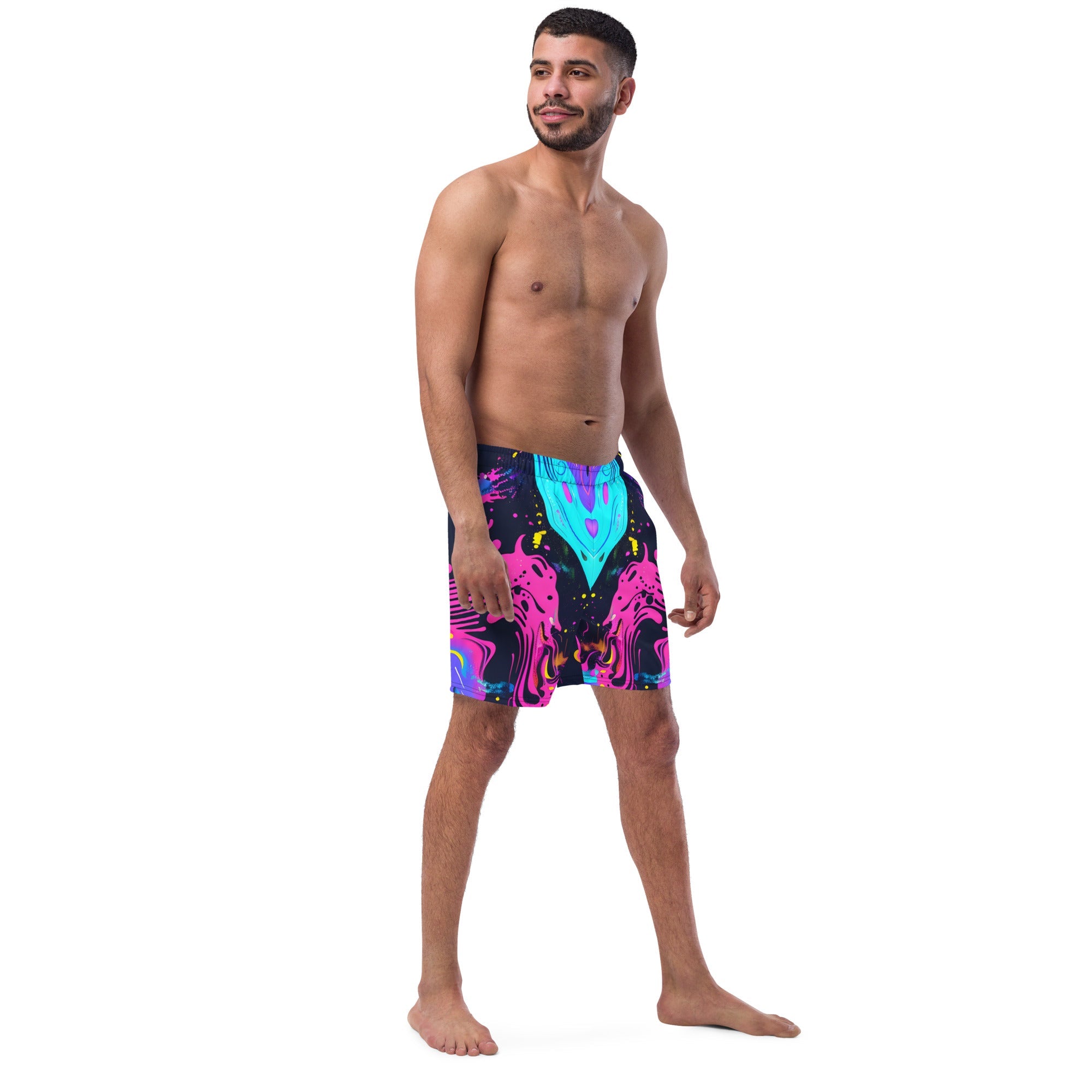 Galaxy Trip Swim Trunks For EDM Rave Festival Outfit Clothing