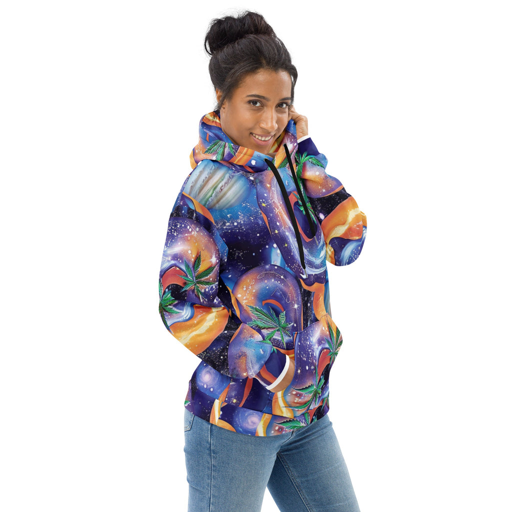 Canna Space Hoodie For EDM Rave Festival Outfit Clothing