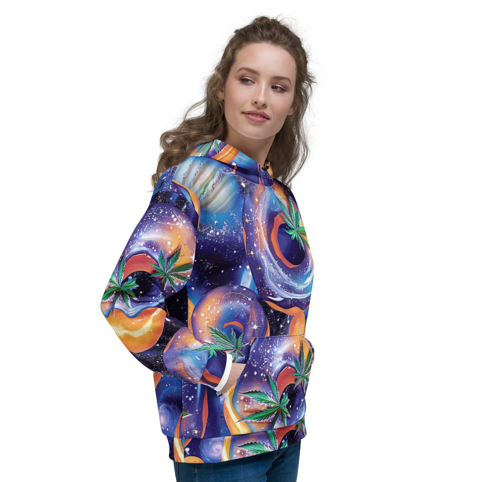 Canna Space Hoodie For EDM Rave Festival Outfit Clothing