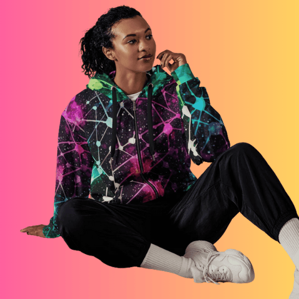 Eco-Friendly Unisex Zip Hoodie - Ideal for Festivals and Everyday Vibes