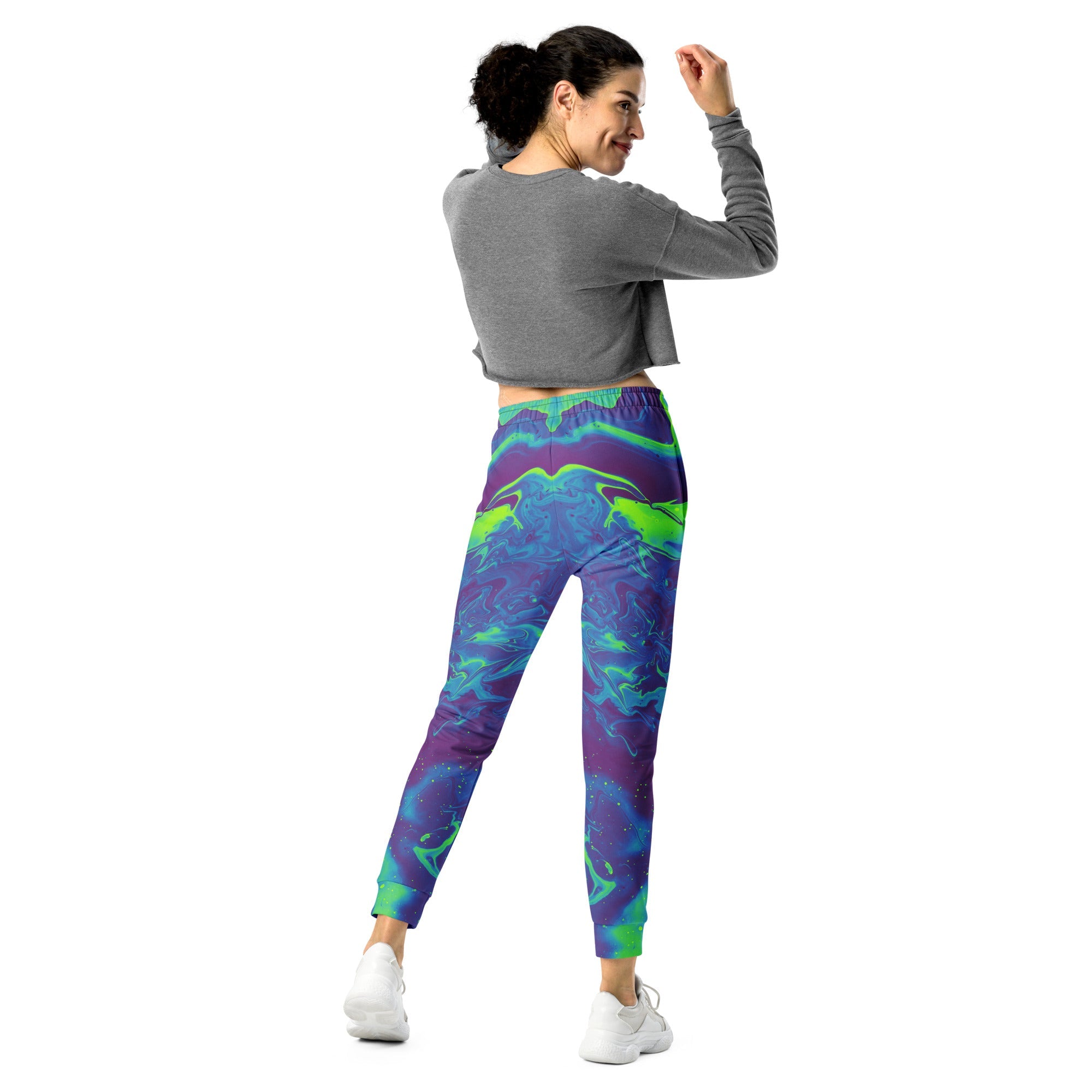 Neon Purple Women's Joggers For EDM Rave Festival Outfit Clothing
