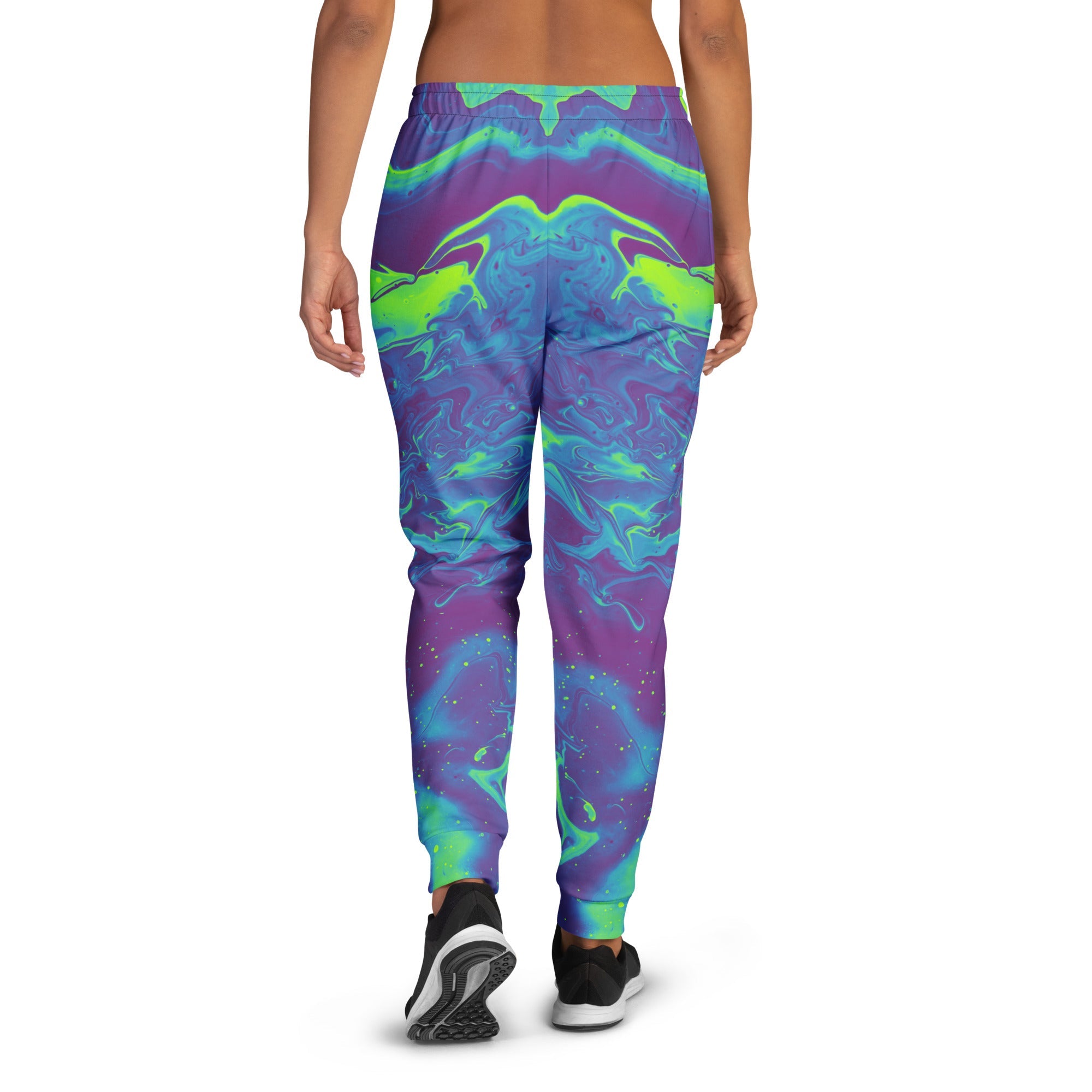 Neon Purple Women's Joggers For EDM Rave Festival Outfit Clothing