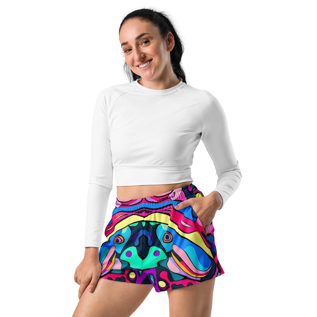 Melting Colors Athletic Shorts For EDM Rave Festival Outfit Clothing