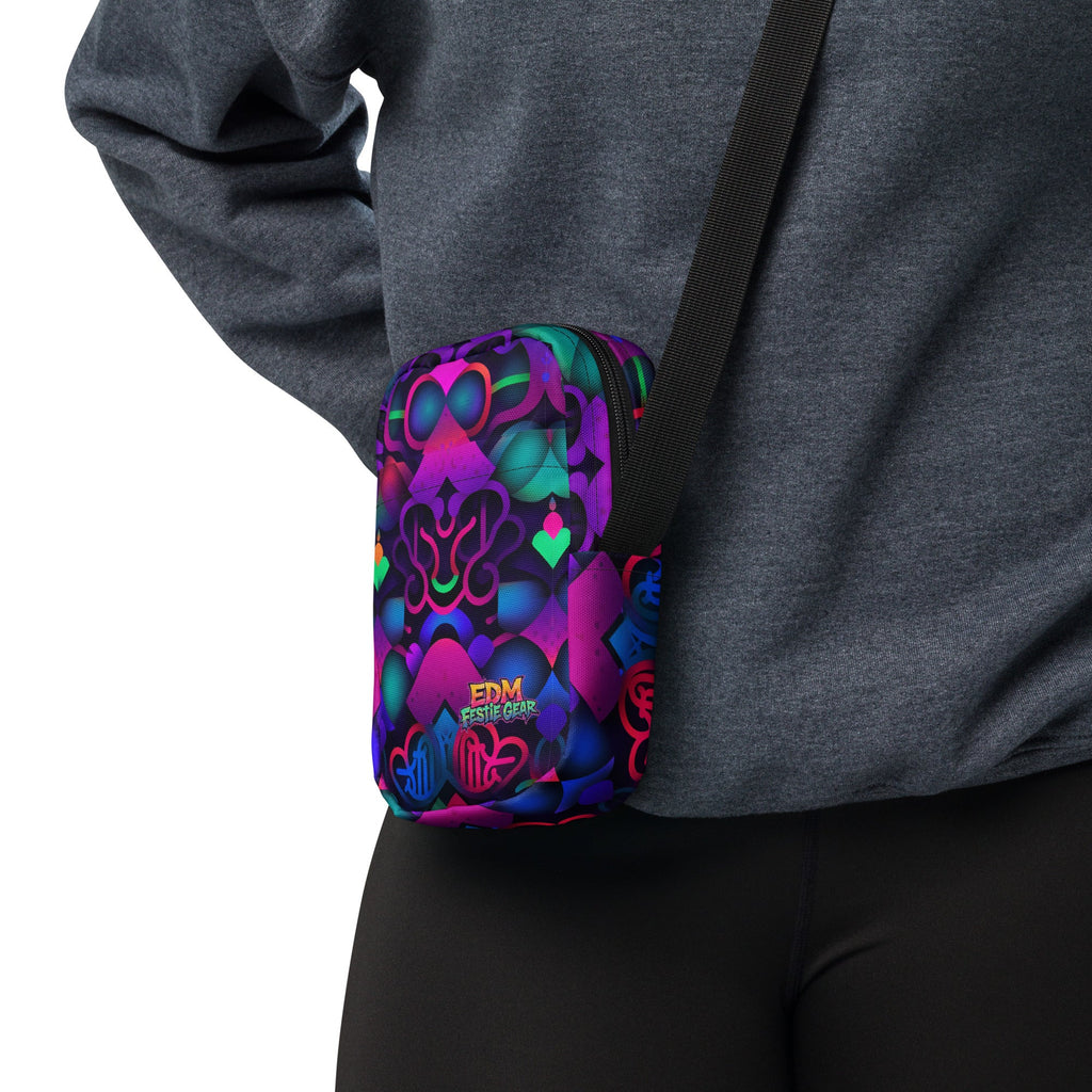 Neon Wonder Crossbody Bag For EDM Rave Festival Outfit Clothing