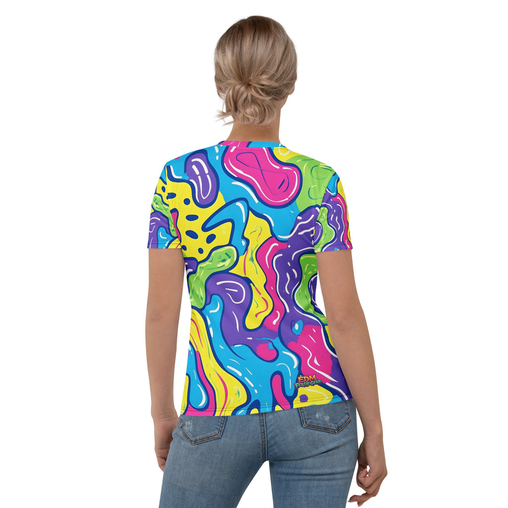 Color Trip Woman's T-shirt For EDM Rave Festival Outfit Clothing