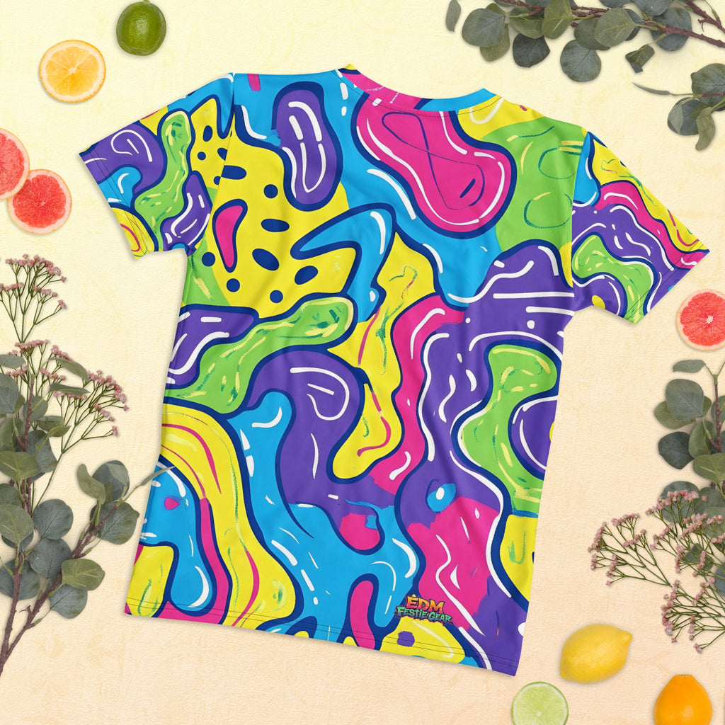 Color Trip Woman's T-shirt For EDM Rave Festival Outfit Clothing