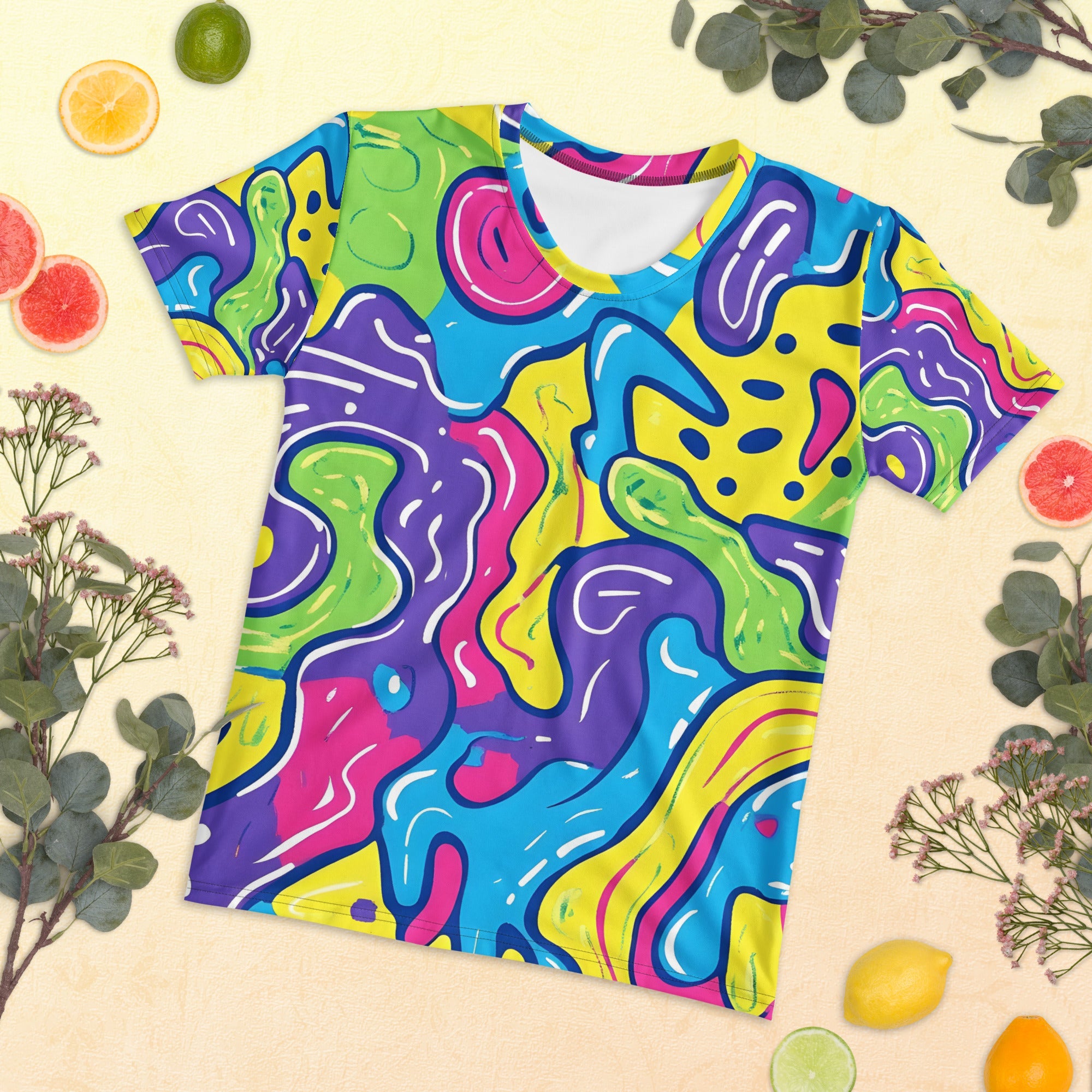 Color Trip Woman's T-shirt For EDM Rave Festival Outfit Clothing