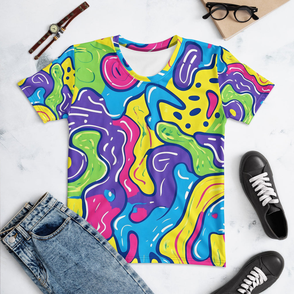 Color Trip Woman's T-shirt For EDM Rave Festival Outfit Clothing