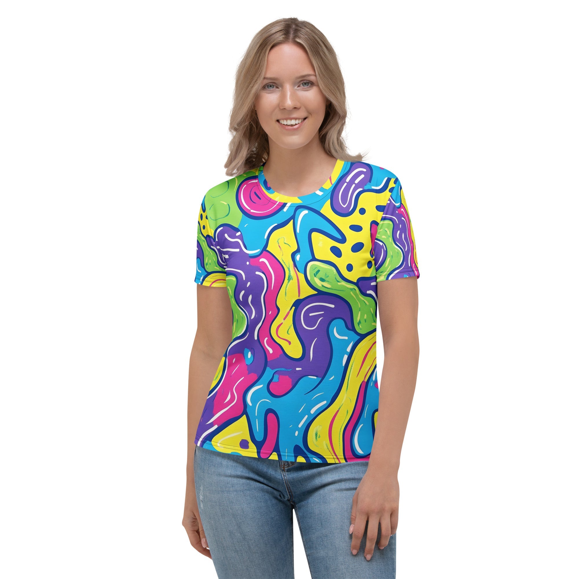 Color Trip Woman's T-shirt For EDM Rave Festival Outfit Clothing