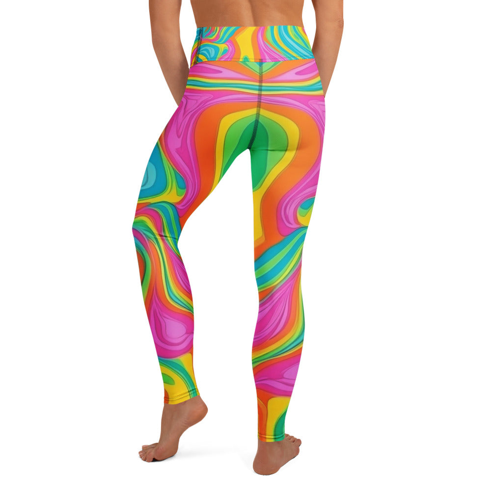 Neon Craze Woman's Yoga Leggings For EDM Rave Festival Outfit Clothing