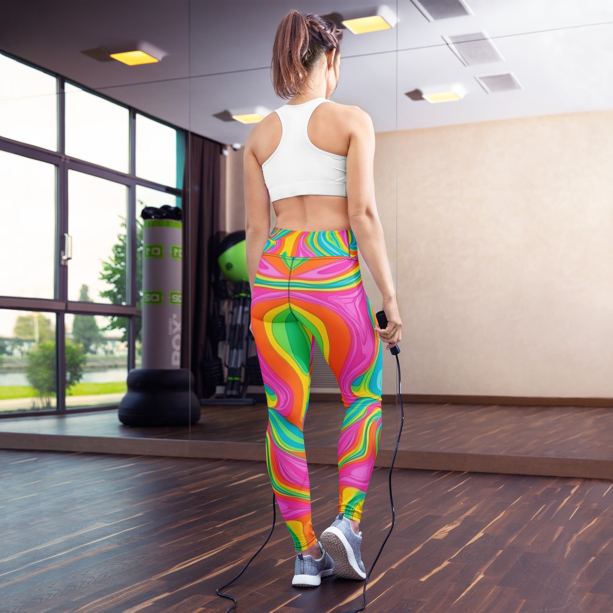 Neon Craze Woman's Yoga Leggings For EDM Rave Festival Outfit Clothing