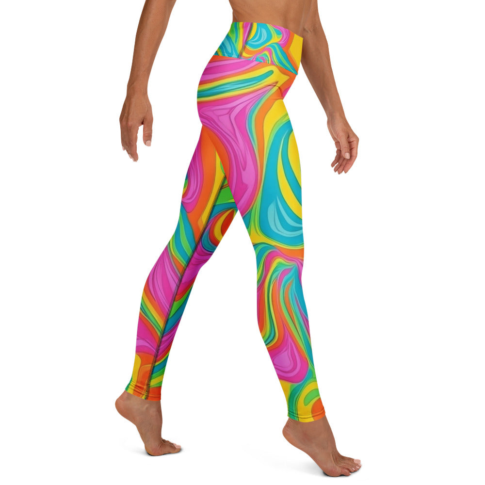 Neon Craze Woman's Yoga Leggings For EDM Rave Festival Outfit Clothing