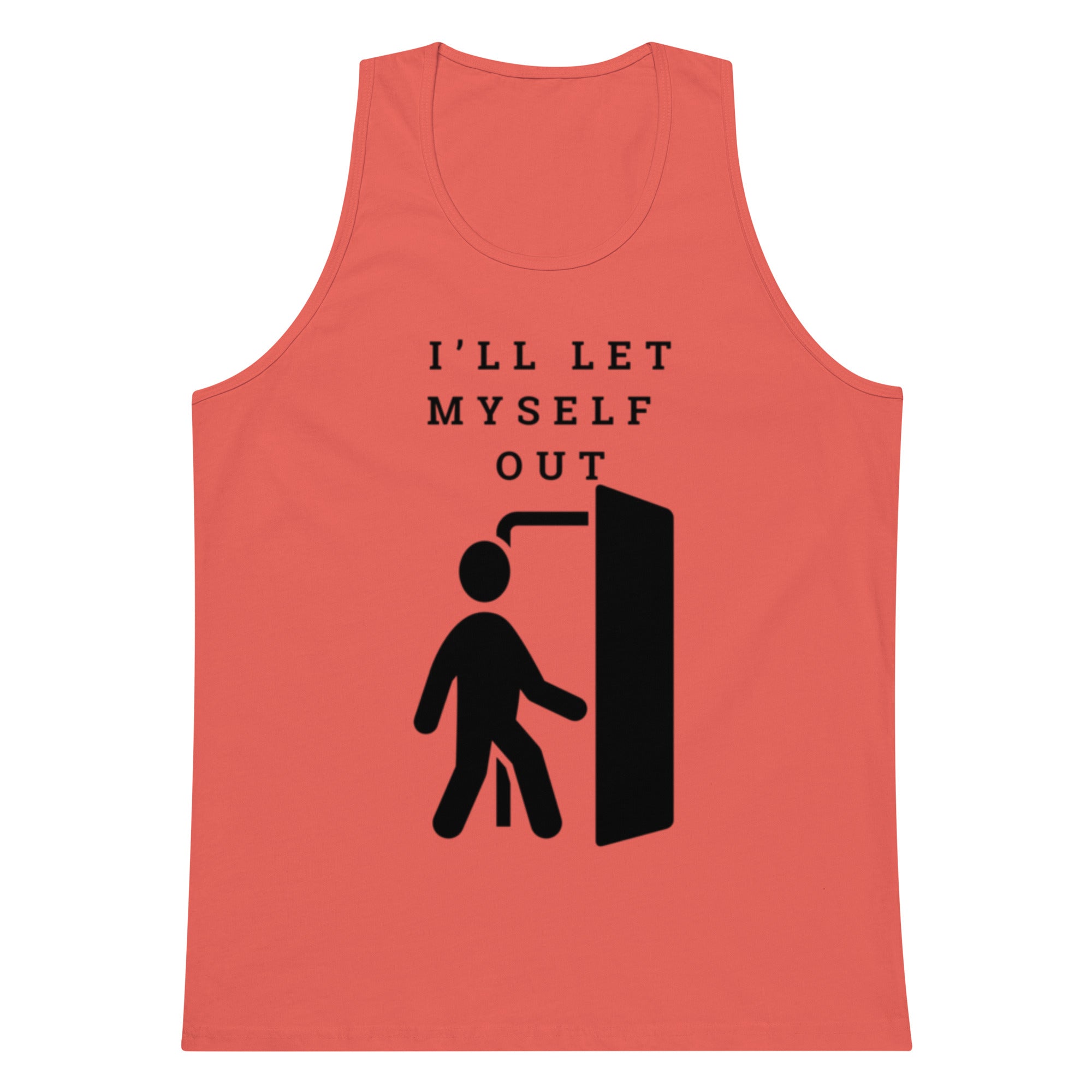 I'll Let Myself Out Tank — Black Print