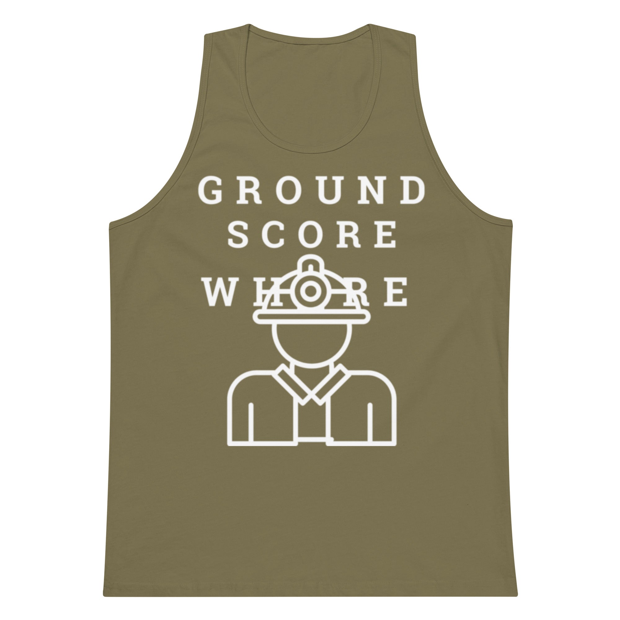 Ground Score Whore Tank — White Print