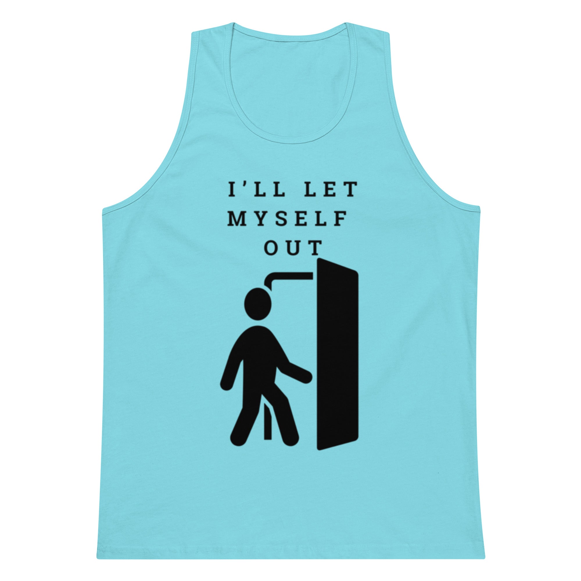 I'll Let Myself Out Tank — Black Print
