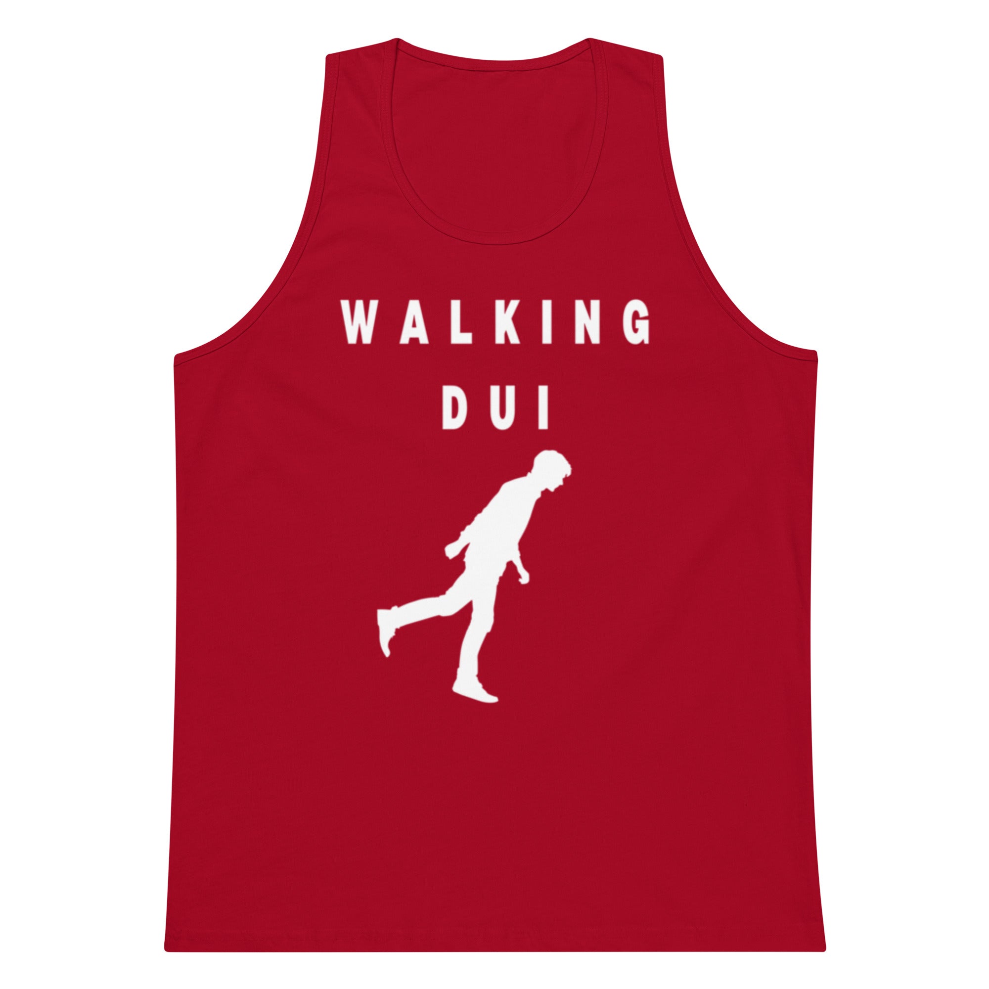 Walking DUI Tank — White Print