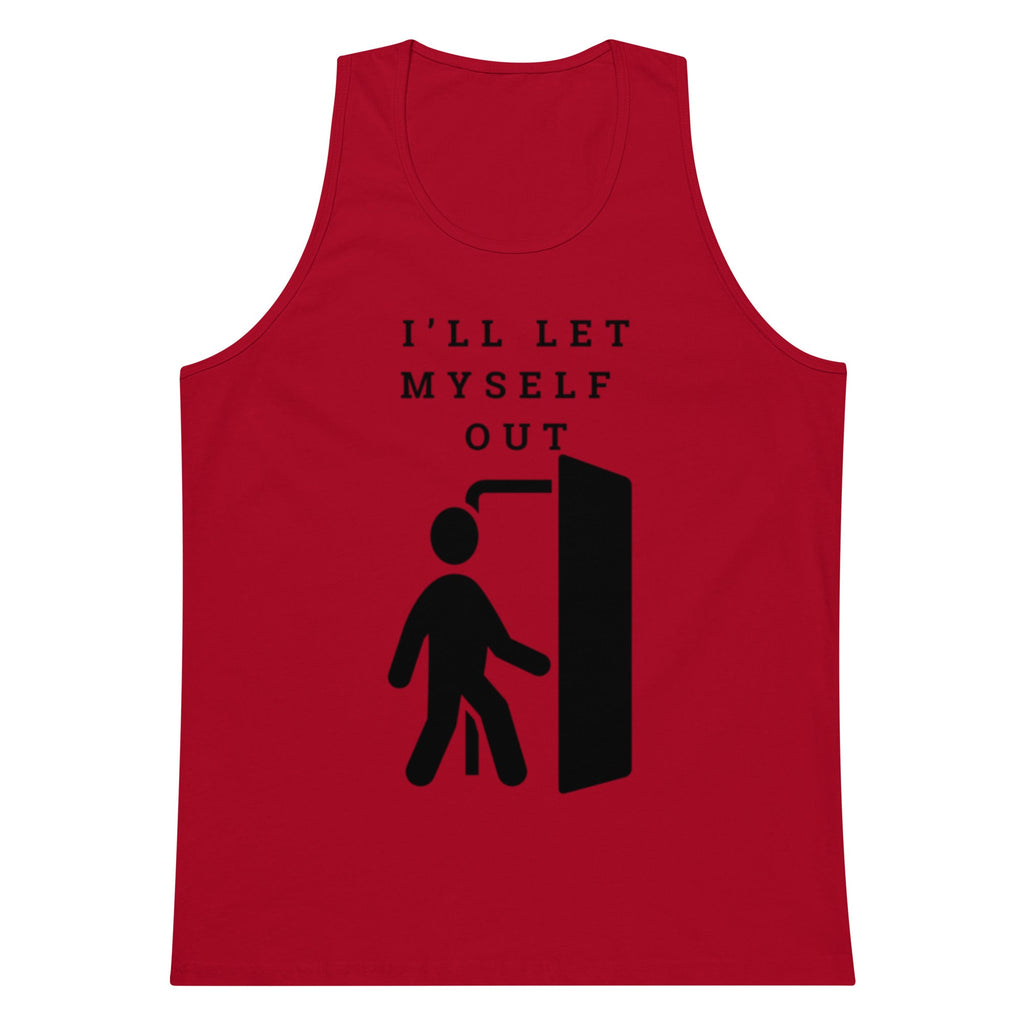 I'll Let Myself Out Tank — Black Print