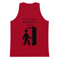 I'll Let Myself Out Tank — Black Print