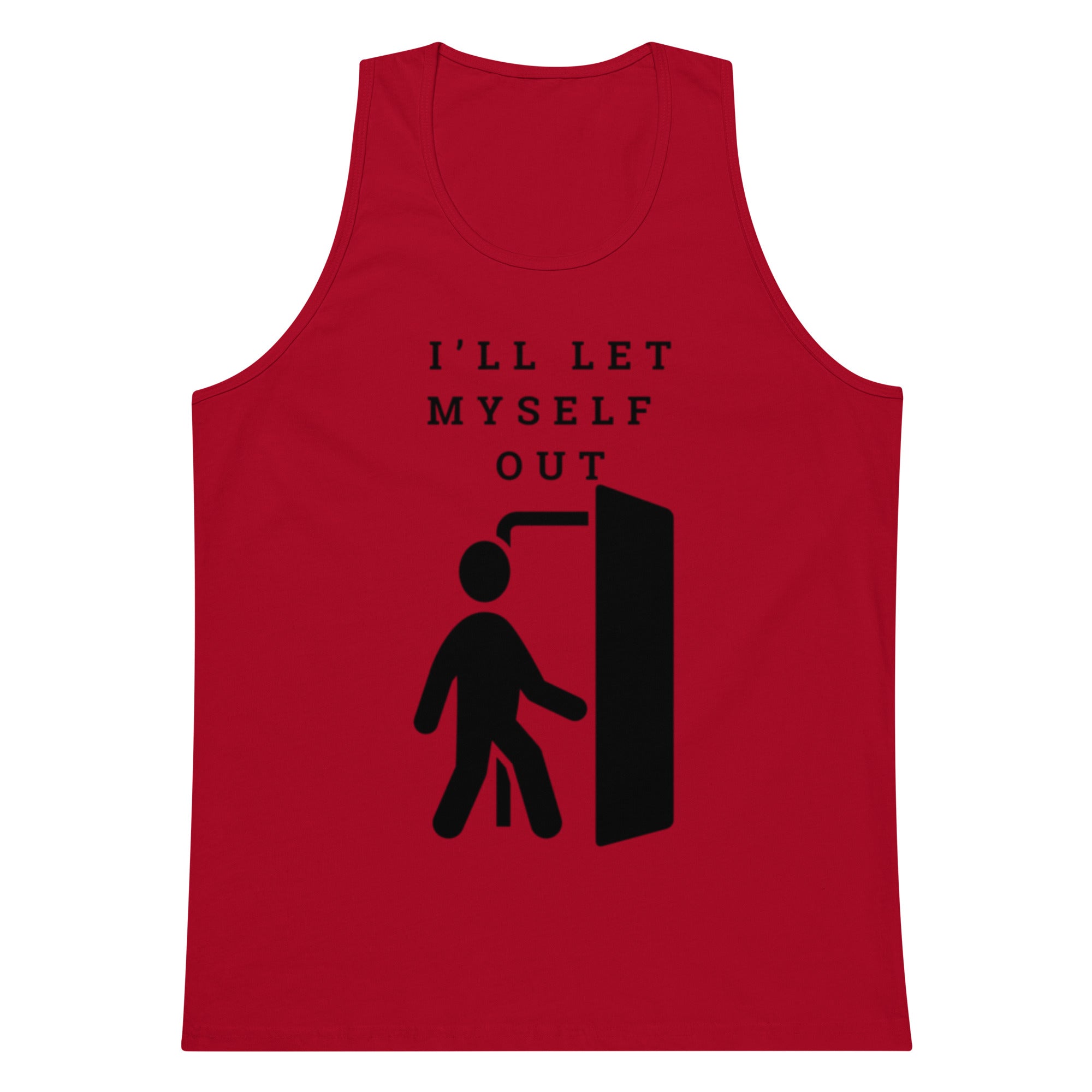 I'll Let Myself Out Tank — Black Print