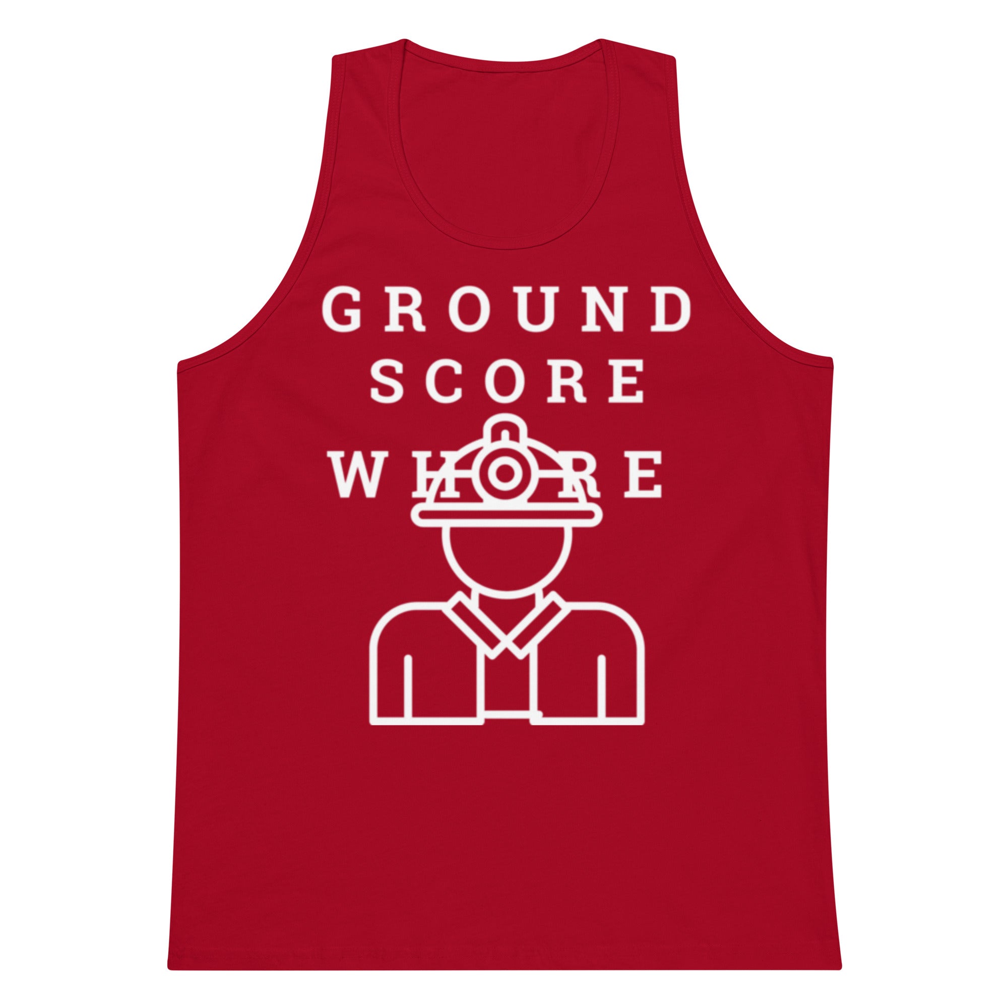 Ground Score Whore Tank — White Print