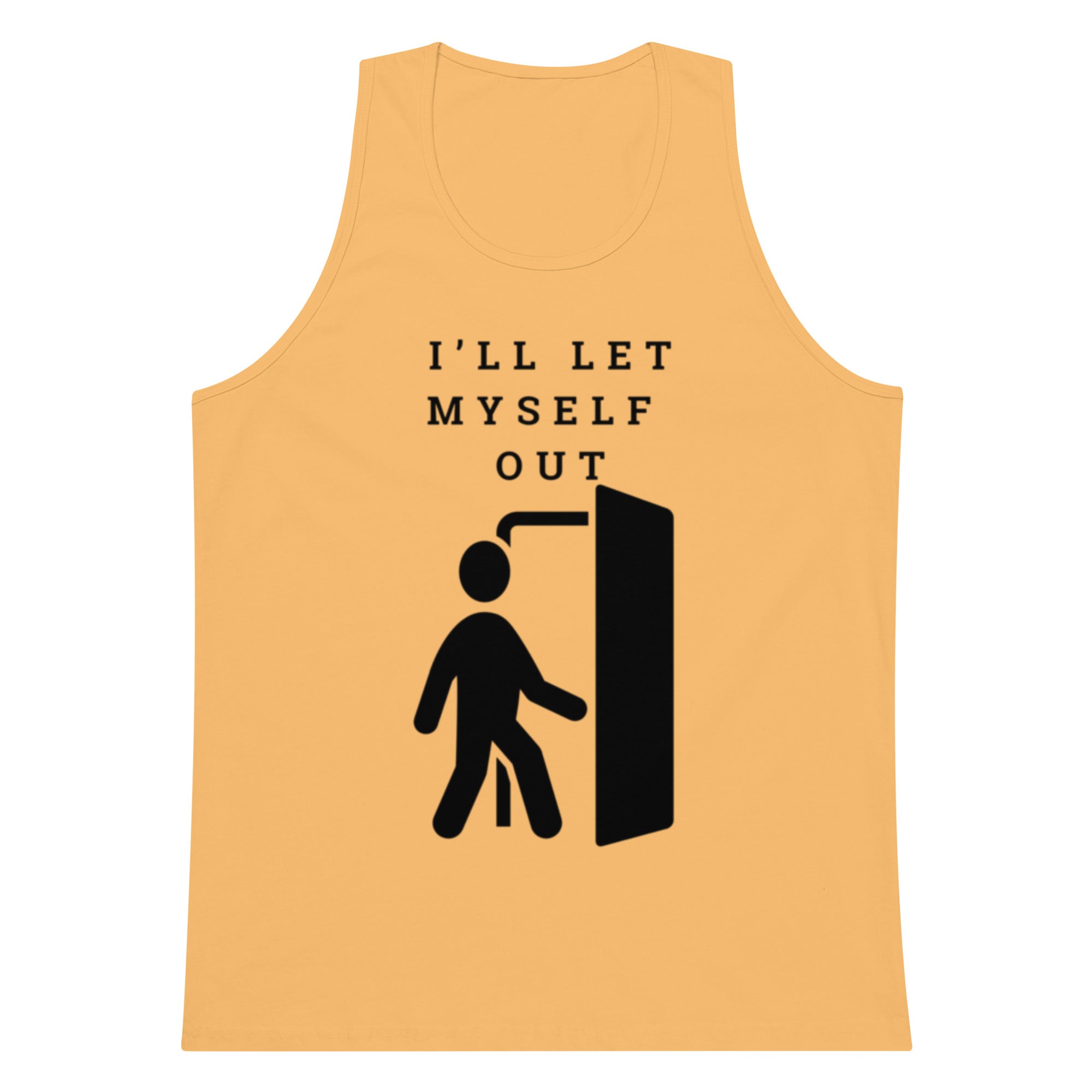 I'll Let Myself Out Tank — Black Print
