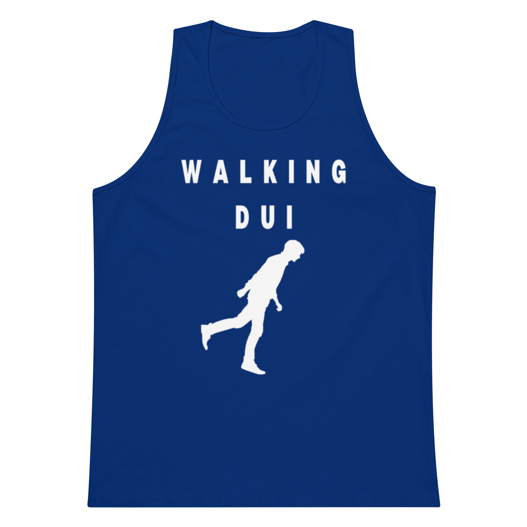Walking DUI Tank — White Print