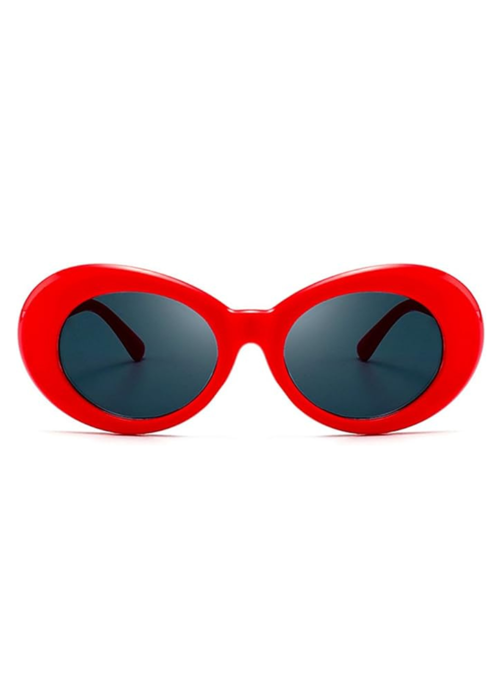 Red retro 70 styles sunglasses