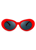 Red retro 70 styles sunglasses